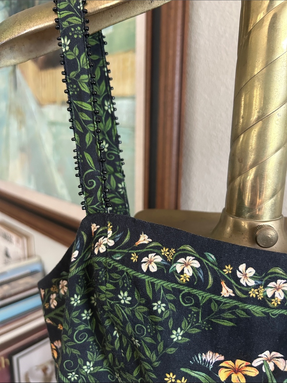 Farm Rio Black Flowers Arch Maxi dress - Picture 3 of 8